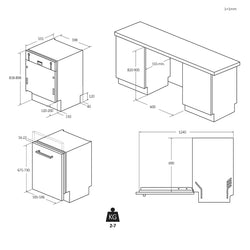 Candy 13 Place Integrated Dishwasher