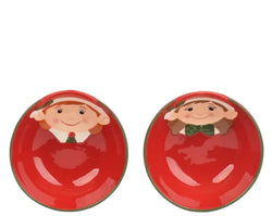 Christmas Elf Bowl – Red | 2 Assorted Design D.15cm