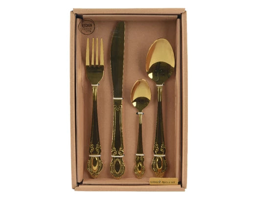 Gold 16-Piece Cutlery Set - Image 2