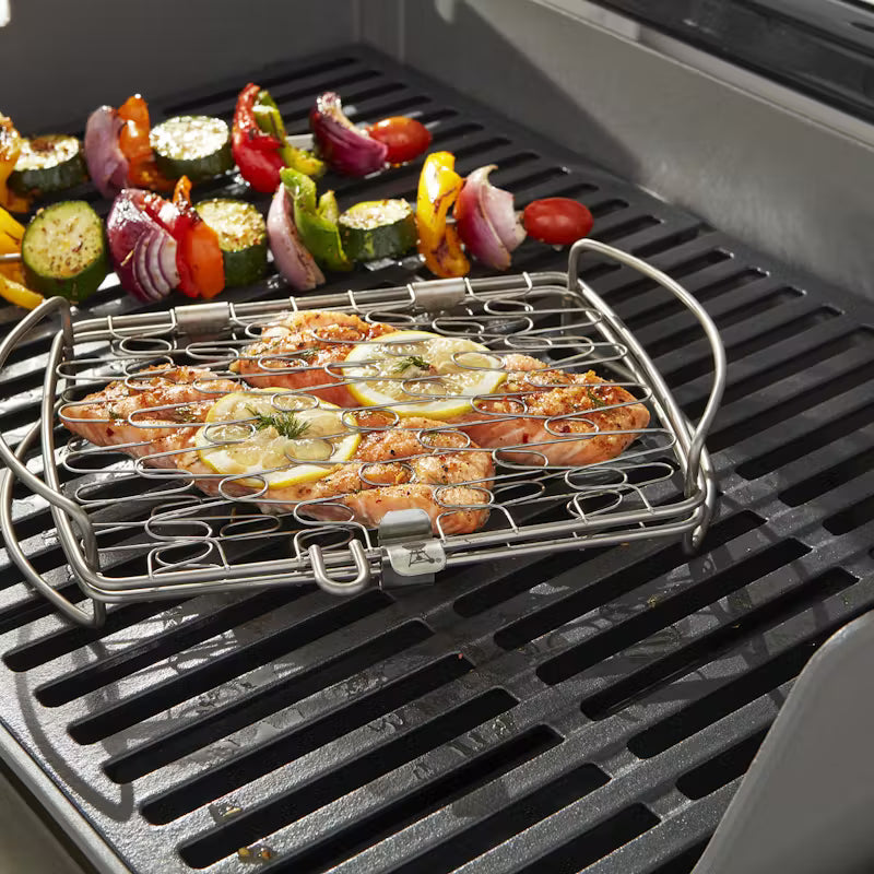 Weber Small Grilling Basket for BBQs, durable and easy to use - available at Keans Claremorris