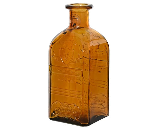 Recycled Glass Vase – Apothecary Style (Brown) h23cm - Image 1