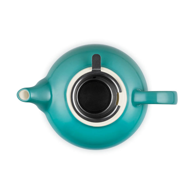 Le Creuset 1.3L Classic Teapot Blue Riviera w/Infuser - Image 4