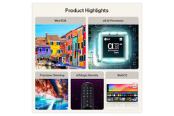 LG Mini RGB Evo AI MRGB88 65" 2026 4K Smart Tv| 65MRGB88B6B.AEI