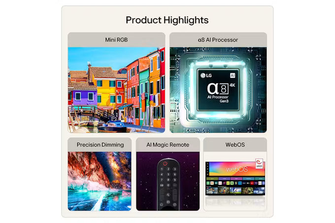 LG Mini RGB Evo AI MRGB88 65" 2026 4K Smart Tv| 65MRGB88B6B.AEI - Image 3