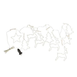 Festive Curtain Lights Cool White 1.1m x 1.2m by Keans Claremorris – Decorative LED string lights for holidays and events