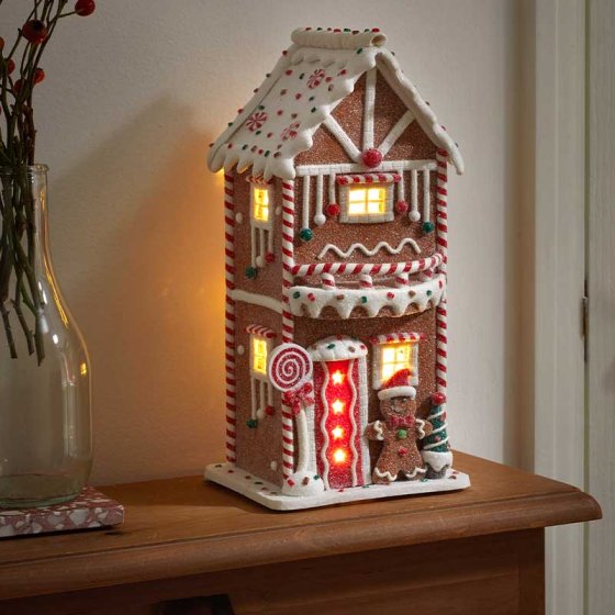 Gingerbread CandyHome Lighted 29cm - Image 2