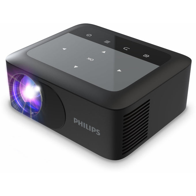 Philips NeoPix 110 Black video projector 720p, 100 lumens, Wi-Fi, refurbished, ideal for office use – Keans Claremorris.