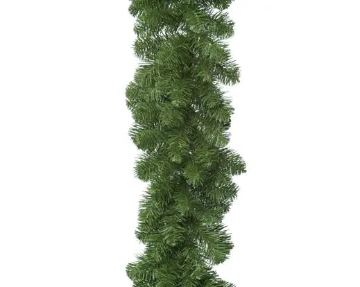 Imperial Garland 2.7m long with soft PVC needles, lush green Christmas garland for indoor and outdoor use.
