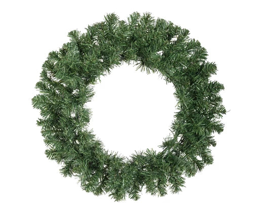 Imperial Wreath 50 cm green PVC, 110 soft tips, indoor/outdoor use – durable decorative wreath by Keans Claremorris