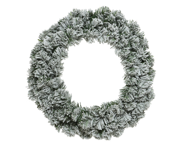 Large snowy Imperial wreath 120cm diameter indoor decoration by Keans Claremorris