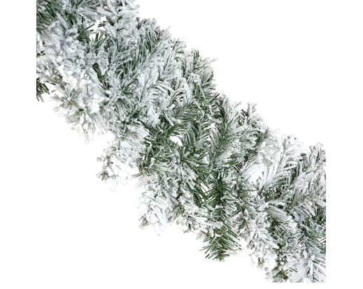 Imperial Garland Snowy Indoor 20cm Dia, 270cm Length – Decorative Winter Garland | Keans Claremorris