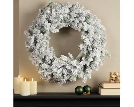 Grandis Wreath Snowy dia80cm - Image 1