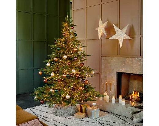 8ft Grandis Fir Green Christmas Tree 240cm – Full, realistic branches | Keans Claremorris