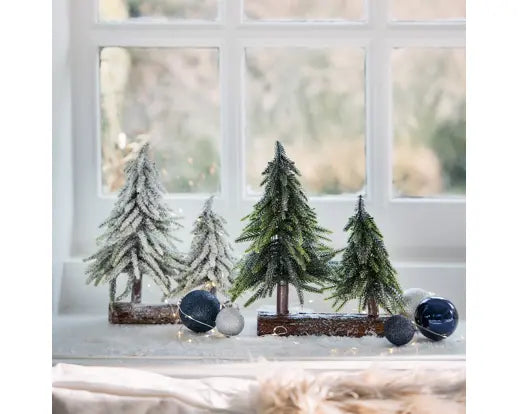 Mini Tree Snow Indoor, Green L.28 cm x W.16 cm x H.28 cm - Image 2