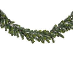 Winnipeg 270cm indoor/outdoor garland with realistic PE needles, 30cm diameter, natural green – Keans Claremorris