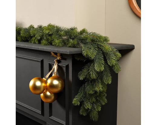Winnipeg 270cm indoor outdoor garland, festive greenery decoration by Keans Claremorris