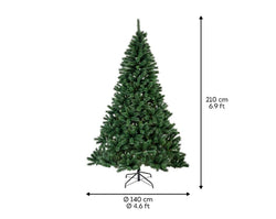 Canada Spruce 7ft Christmas Tree with full branches, perfect holiday decor – available at Keans Claremorris.