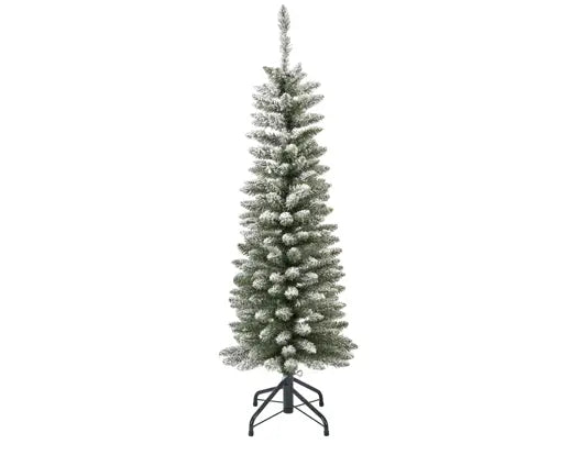 Pencil Pine Snowy Christmas Trees 180cm - Image 1
