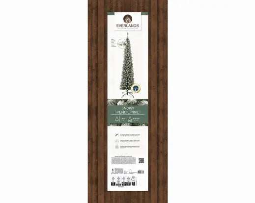 Pencil Pine Snowy Christmas Trees 180cm - Image 3