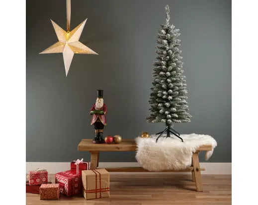 Pencil Pine Snowy Christmas Trees 180cm - Image 5