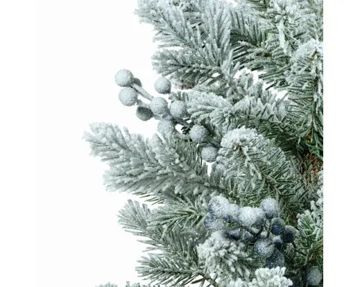 Aspen Mini Tree Snowy Glitter Indoor, Green/White D.38 cm x H.60 cm - Image 3