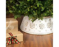 Tree Ring Iron, White/Gold D.70 cm x H.27 cm