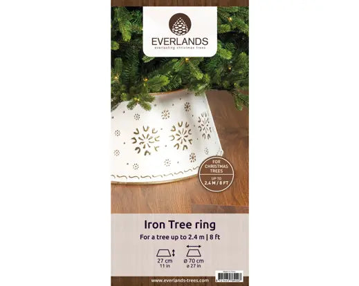Tree Ring Iron, White/Gold D.70 cm x H.27 cm - Image 3
