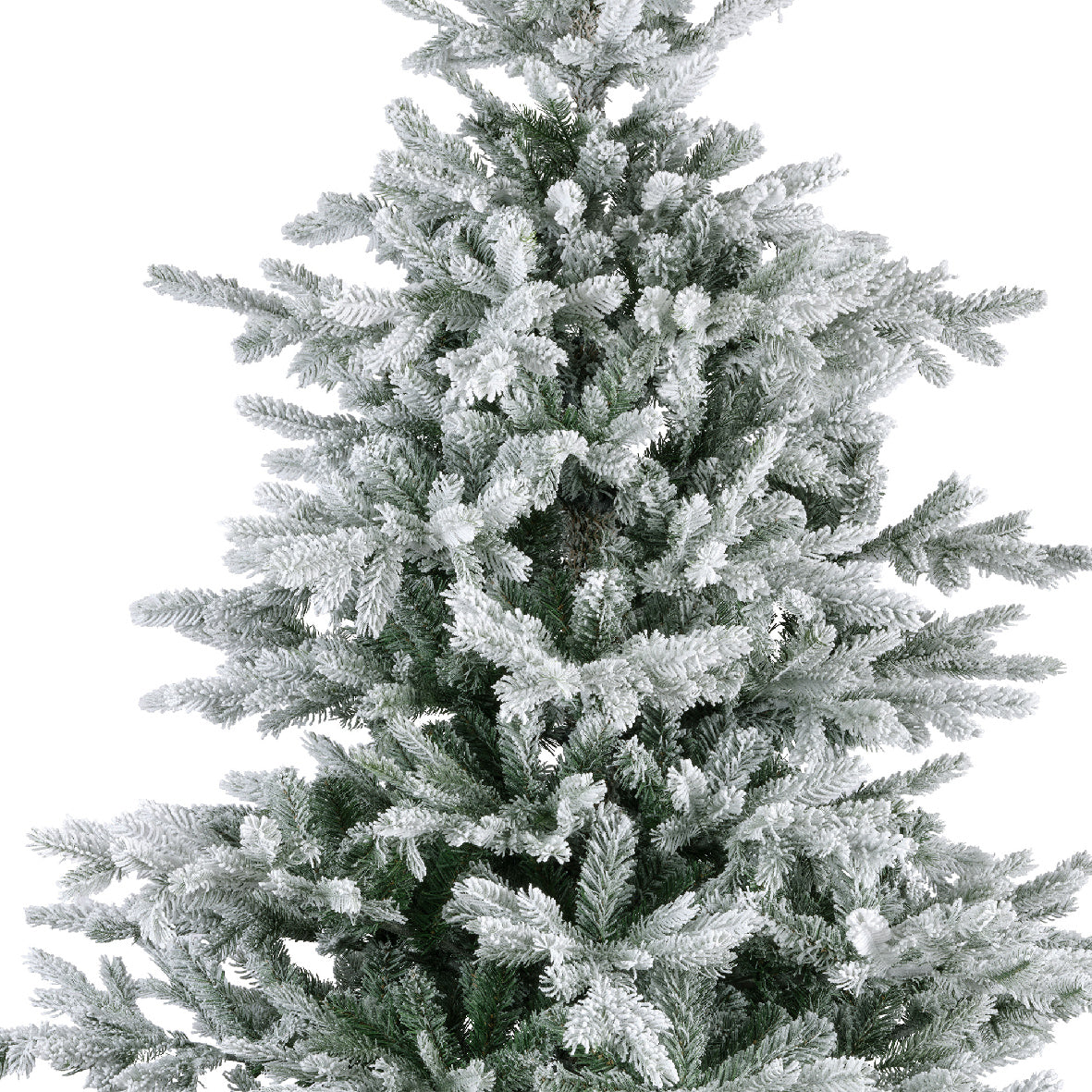 Grandis Fir Snowy Christmas Tree 180cm (6ft) with frosted tips, festive decor – available at Keans Claremorris