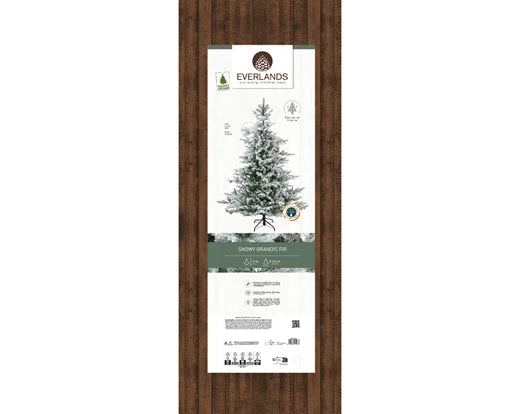 Grandis Fir Snowy Christmas Tree 300cm (10ft) with realistic snow effect – Keans Claremorris holiday decor