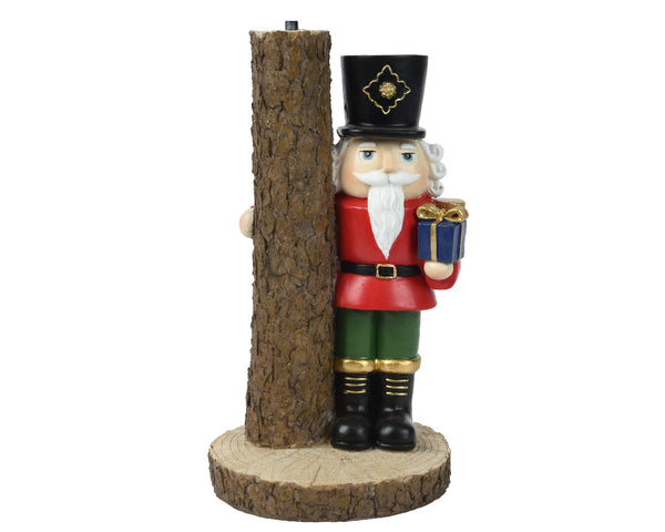 Nutcracker Christmas Tree Stand polyresin, 17.5x16x30cm, fits 60-90cm trees – Keans Claremorris