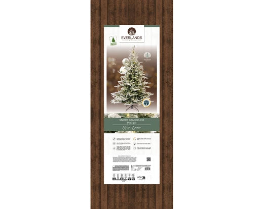 Grandis Fir Snowy Prelit Christmas Tree 7ft - Image 8