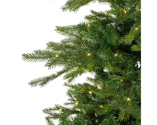Grandis Fir 2.7m (9ft) Indoor Micro LED Christmas Tree – Green with 800 Warm White Lights - Image 2