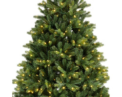 Freiburg pine Christmas tree 210cm with 600 nostalgic lights, festive decor by Keans Claremorris