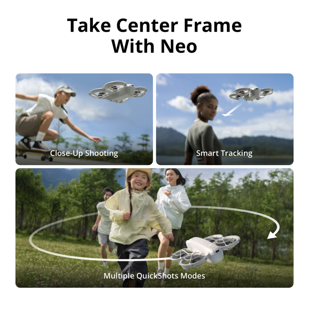 DJI Neo Compact Drone CP.FP.00000184.01 sleek design, advanced camera, lightweight, available at Keans Claremorris