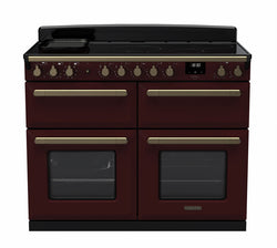 Rangemaster Induction Estel Deluxe 110cm Slow Cook Oven Antique Brass Trim