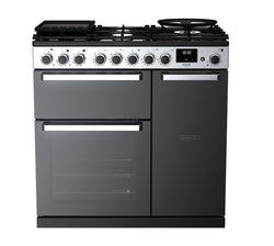 Rangemaster Dual Fuel Edge Deluxe Black Glass Keans Claremorris