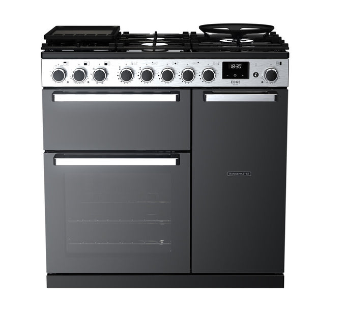 Rangemaster Dual Fuel Edge Deluxe Black Glass Keans Claremorris