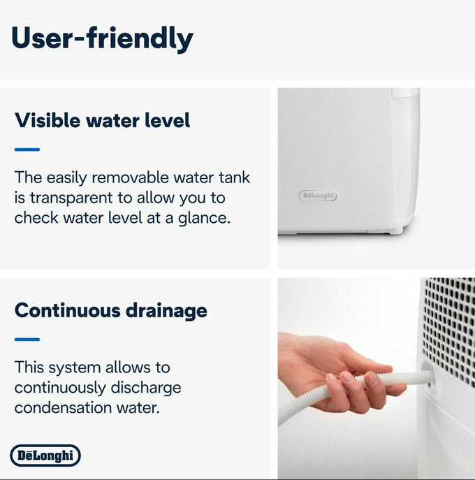 DeLonghi Tasciugo AriaDry 12L Multi Dehumidifier | DEX212SF | White - Image 6