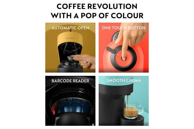 Nespresso Vertuo Pop Coffee Machine XN920440 in Aqua Mint, compact design, Keans Claremorris store