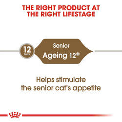 Royal Canin Senior Cat Ageing 12+ dry food 2kg pack, nutritious formula for aging cats, available at Keans Claremorris.