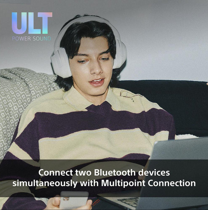 Sony WHULT900NW.CE7 Wireless White Headphones with Noise Cancellation - Keans Claremorris