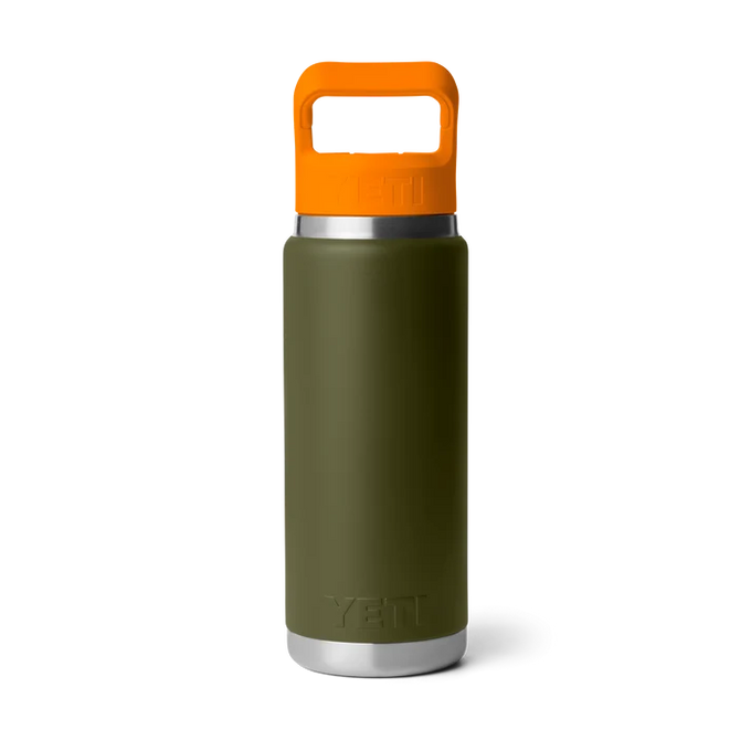 Yeti Rambler 26 Oz Colour Straw Bottle Olive/King Crab - Image 2