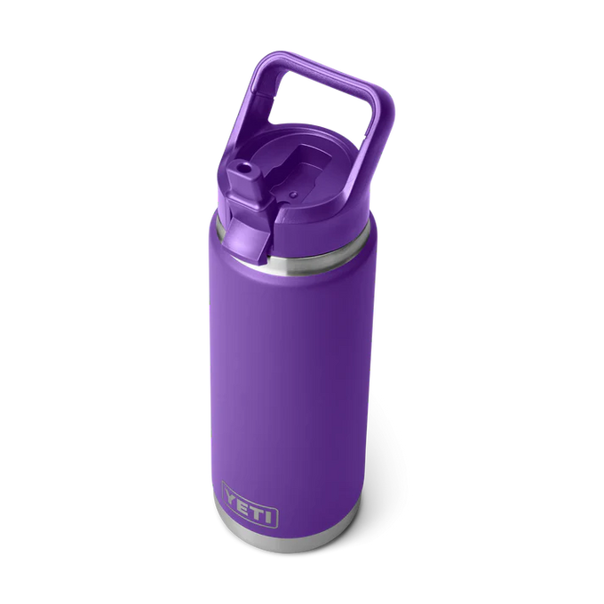 YETI Rambler® 26 oz (769 ml) Colour Straw Bottle – Pace Purple - Image 2