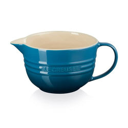 Le Creuset 2L Deep Teal Stoneware Mixing Jug with spout and handle, durable, dishwasher safe – Keans Claremorris