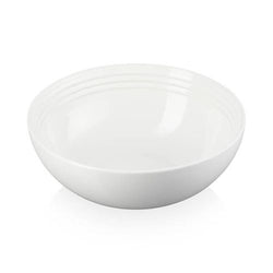 Le Creuset White Stoneware 24cm Serving Bowl, durable and elegant, available at Keans Claremorris.