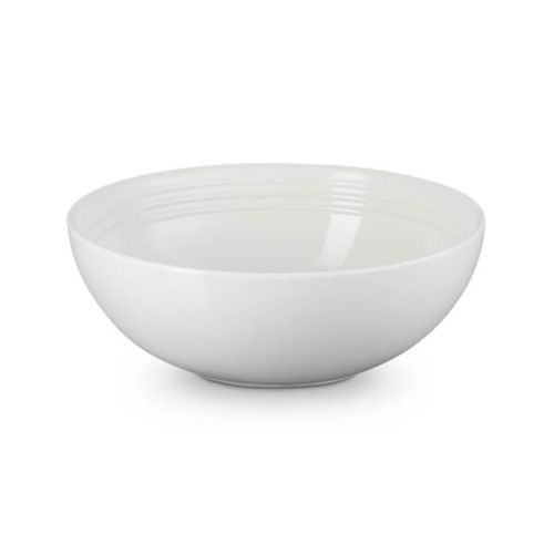 Le Creuset White Stoneware 24cm Serving Bowl, 2.2L, oven and dishwasher safe, durable and scratch resistant – Keans