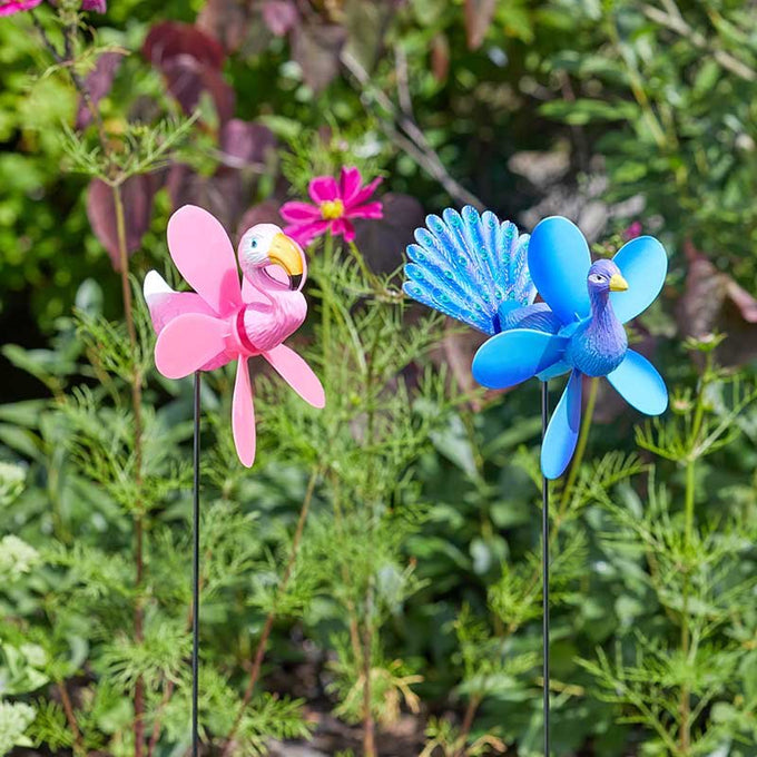 Flamingo & Peacock Loony Stake - Image 1