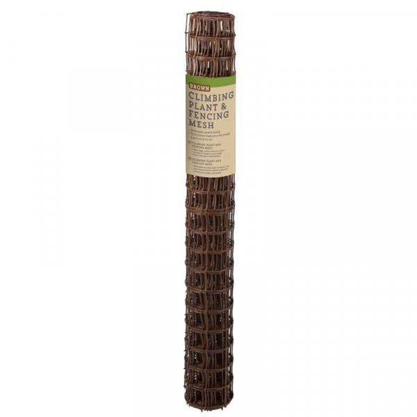 Climbing Plant And Fencing Mesh  50Mm  1M X 5M  Brown