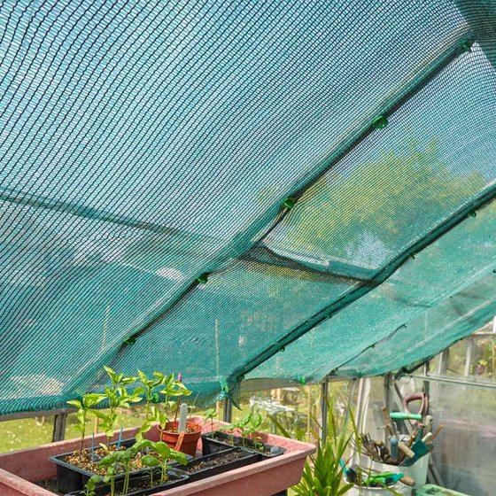 Green shade screen 1.5m x 5m, UV stabilized, durable mesh for plant protection and shading – Keans Claremorris.