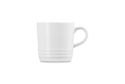 Le Creuset Stoneware Cappuccino Mug 200ml White - Durable, Elegant Coffee Cup | Keans Claremorris